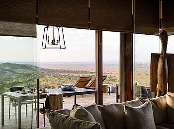 Singita Sasakwa: Ausblick der Hillside Suite