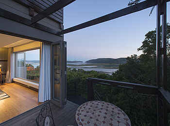 Kanonkop House: Balkon der Diamond Suite