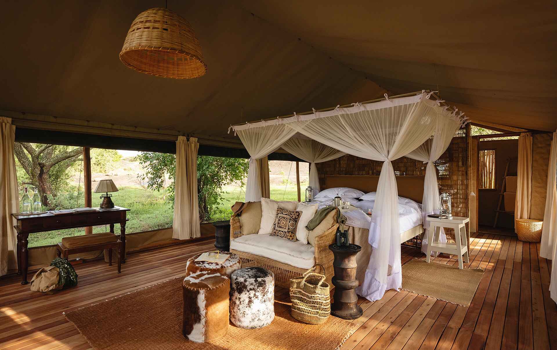 Kusini Serengeti Camp: Schlafbereich Gästezelt