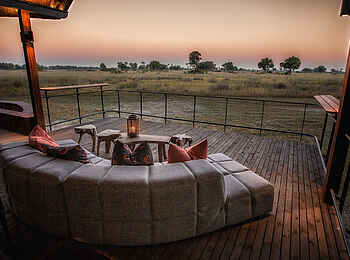 Chitabe Camp: Die Aussicht von der Lounge