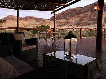 Hoodia Desert Lodge: Blick von der Veranda