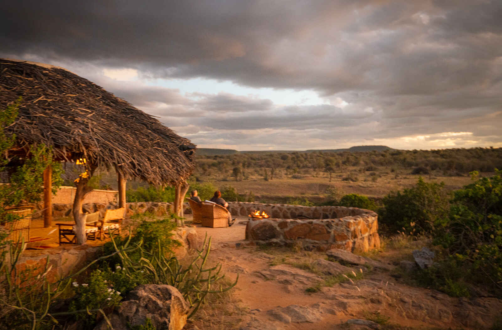 Laikipia Wilderness River Camp: Ausblick Laikipia Wilderness River Camp: Ausblick