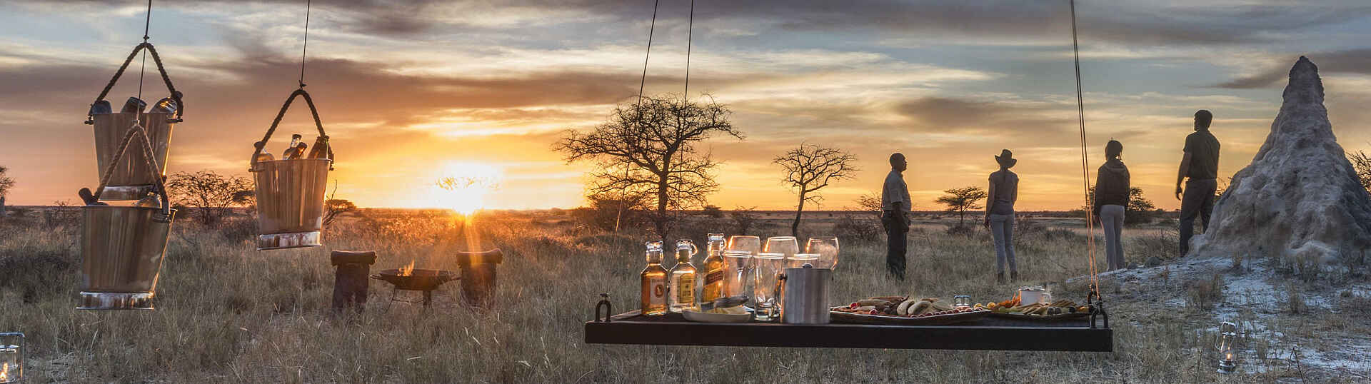 Sundowner im Etosha Nationalpark
