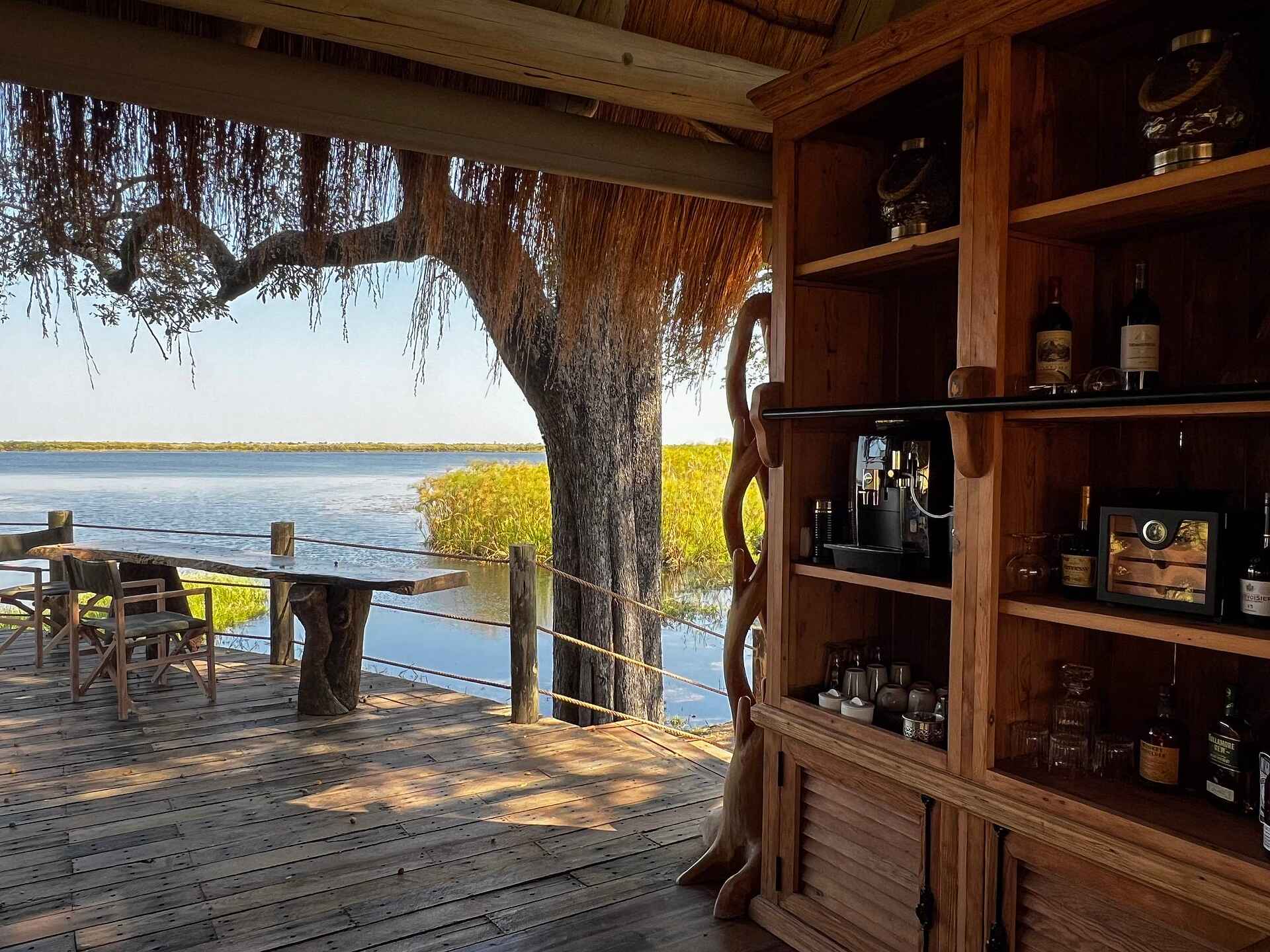 Sitatunga Private Island Camp: Blick ins Delta Sitatunga Private Island Camp: Blick ins Delta