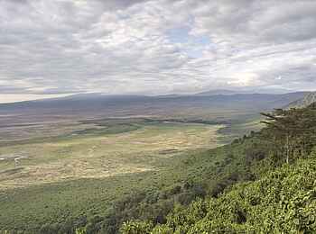 The Highlands Camp: Blick in den Ngorongoro-Krater