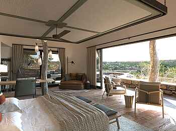 Mashatu Euphorbia Villas: Blick vom Bett