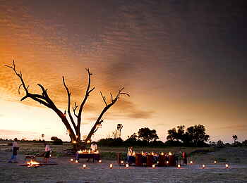 Selinda Camp: Dinner unter den Sternen