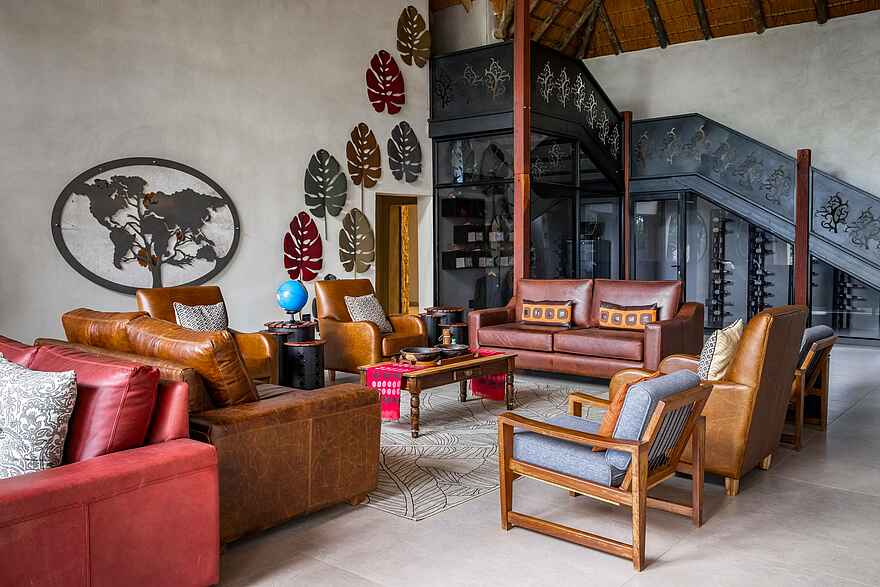 Chobe River Lodge: In der Lounge Chobe River Lodge: In der Lounge