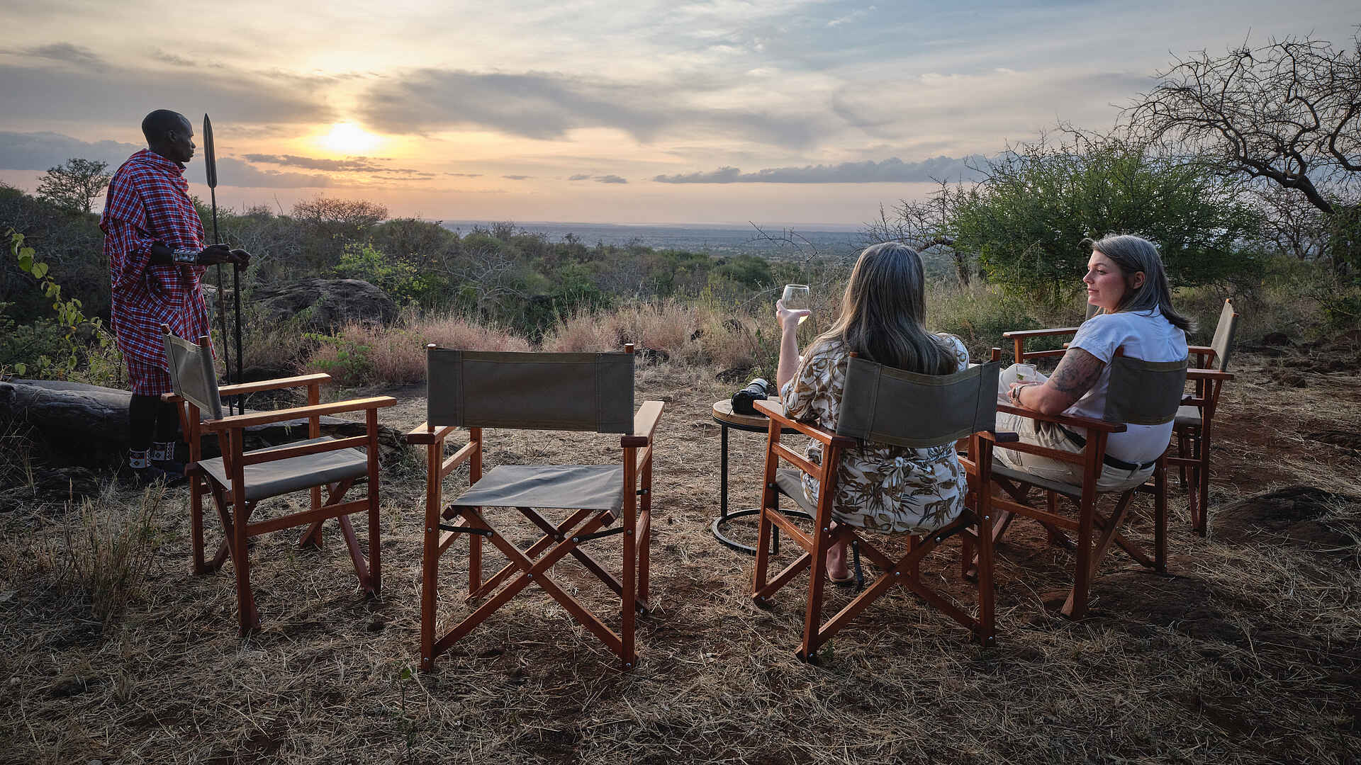 Elephant Gorge Camp: Sundowner mit Aussicht