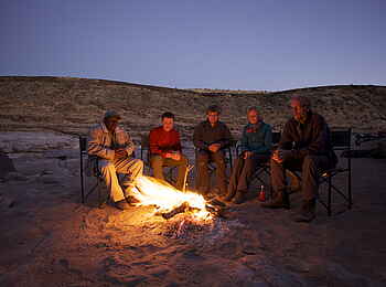 Fish River Lodge: Gemütliches Lagerfeuer am Abend