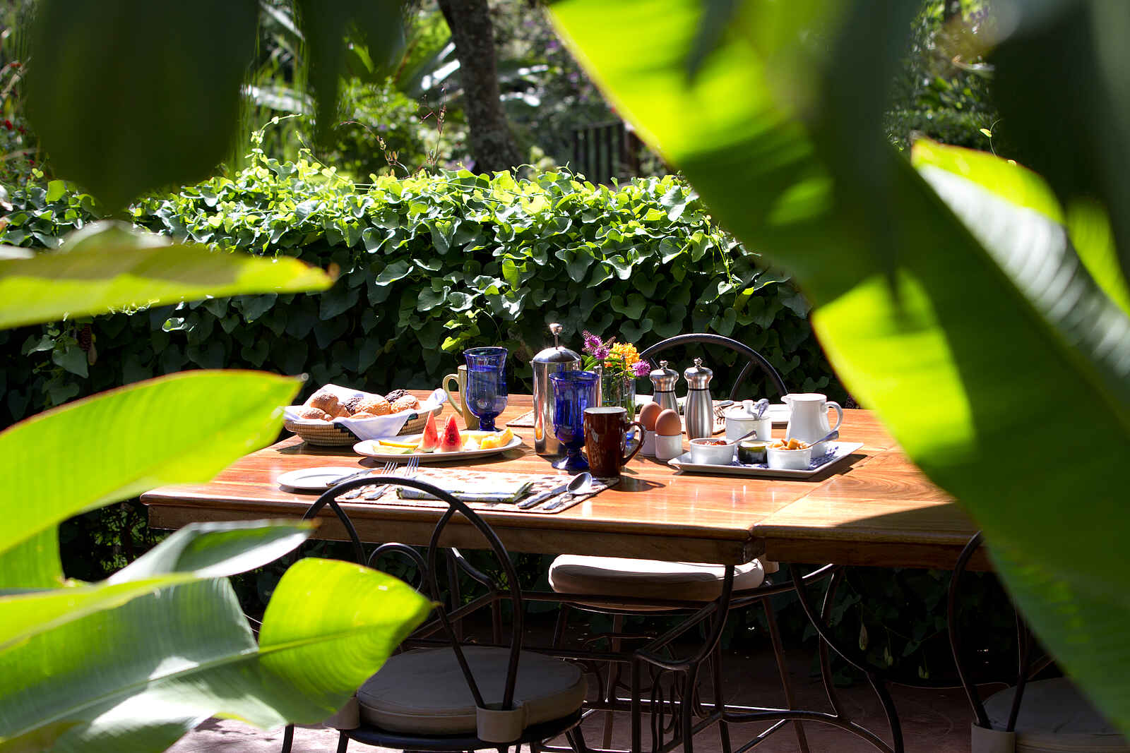 Gibbs Farm: Frühstückstisch Gibbs Farm: Frühstückstisch