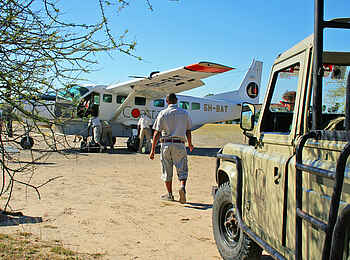 Selous Impala Camp: Ankunft in Siwandu