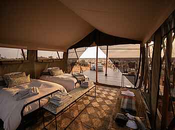 The Motse Tswalu: Gästezelt The Motse Tswalu: Gästezelt