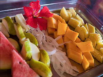 Bahia Mar Boutique Hotel: Frisches Obst Bahia Mar Boutique Hotel: Frisches Obst