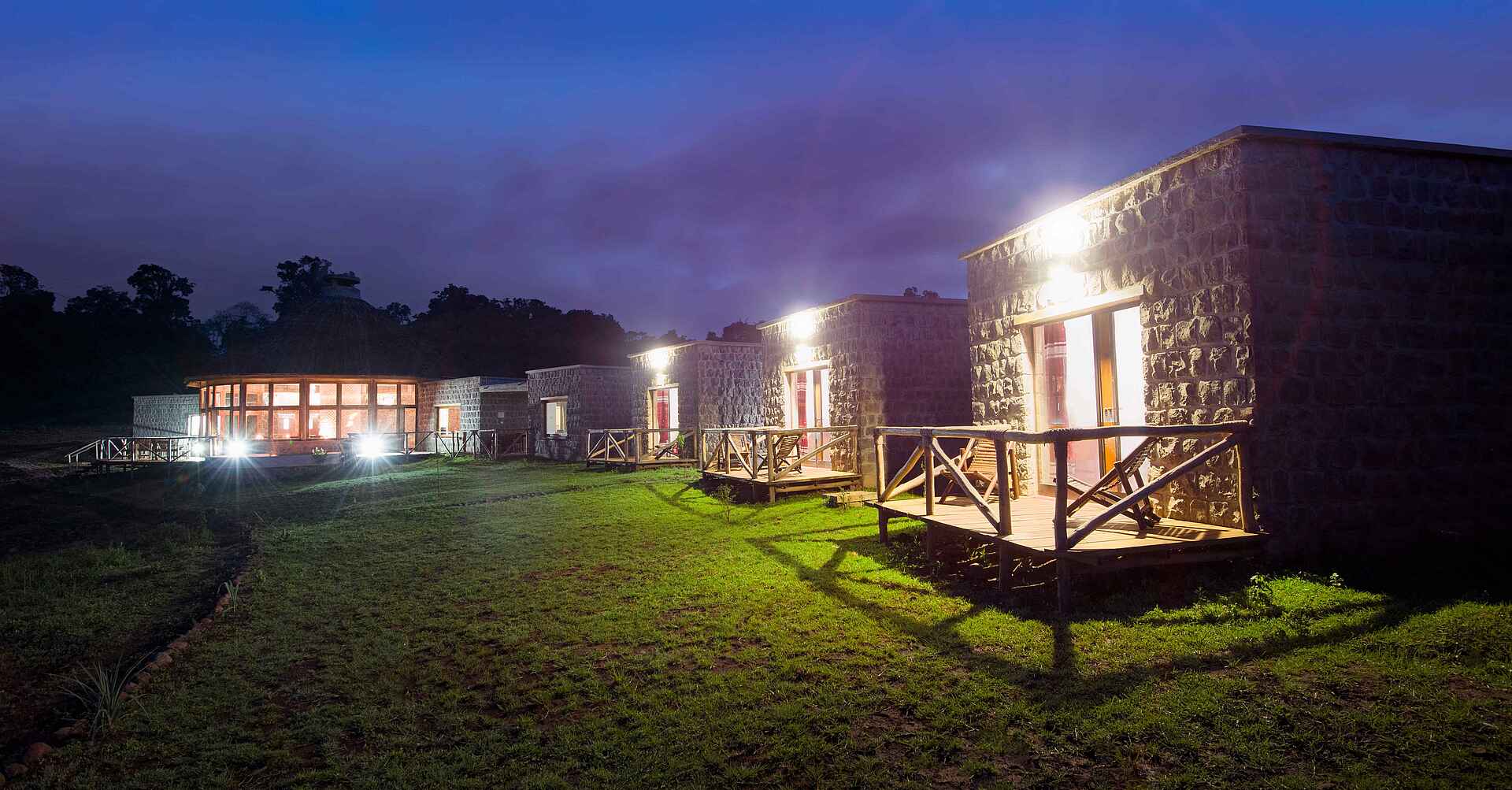 Bale Mountain Lodge: Zimmer bei Nacht