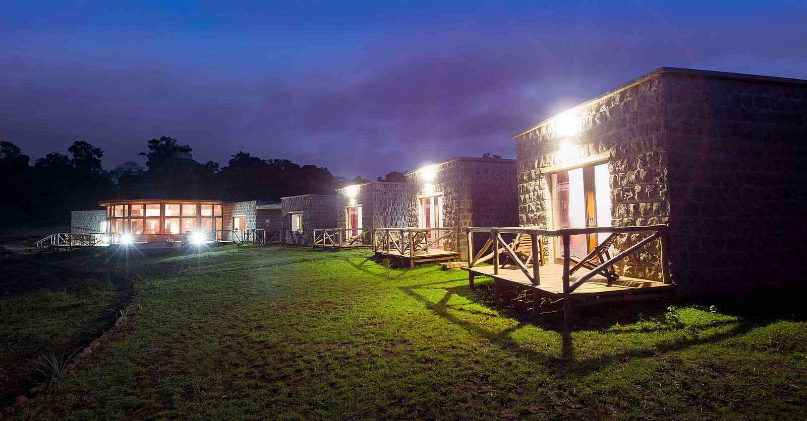 Bale Mountain Lodge: Zimmer bei Nacht Bale Mountain Lodge: Zimmer bei Nacht