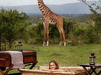 Cottar's 1920s Safari Camp: Bad im Busch