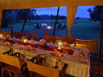 Elephant Pepper Camp: Blick aus dem Speisesaal Elephant Pepper Camp: Blick aus dem Speisesaal