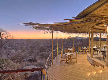Jabali Ridge Camp: Blick von der Terrasse