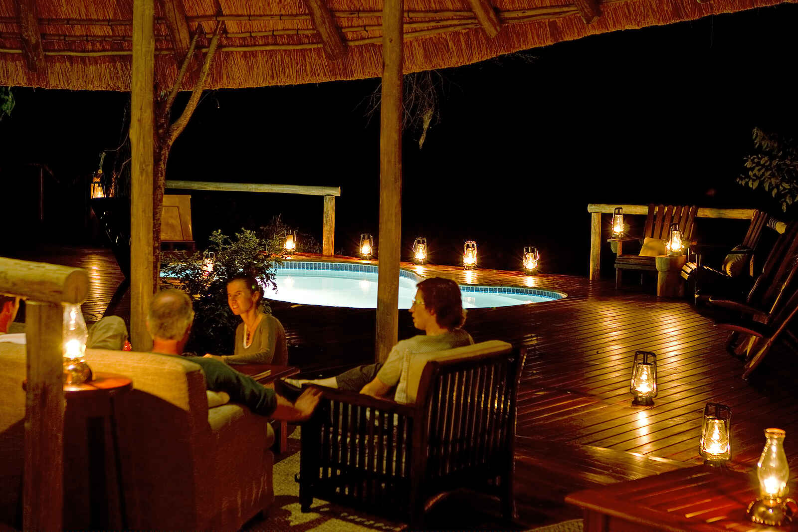 Lagoon Camp: Abendstimmung Lagoon Camp: Abendstimmung