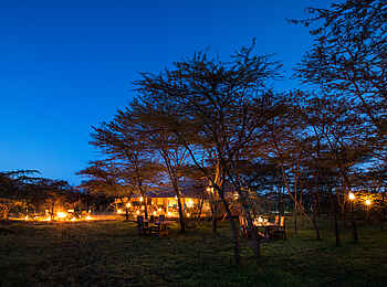 Mara Expedition Camp: In der Abenddämmerung