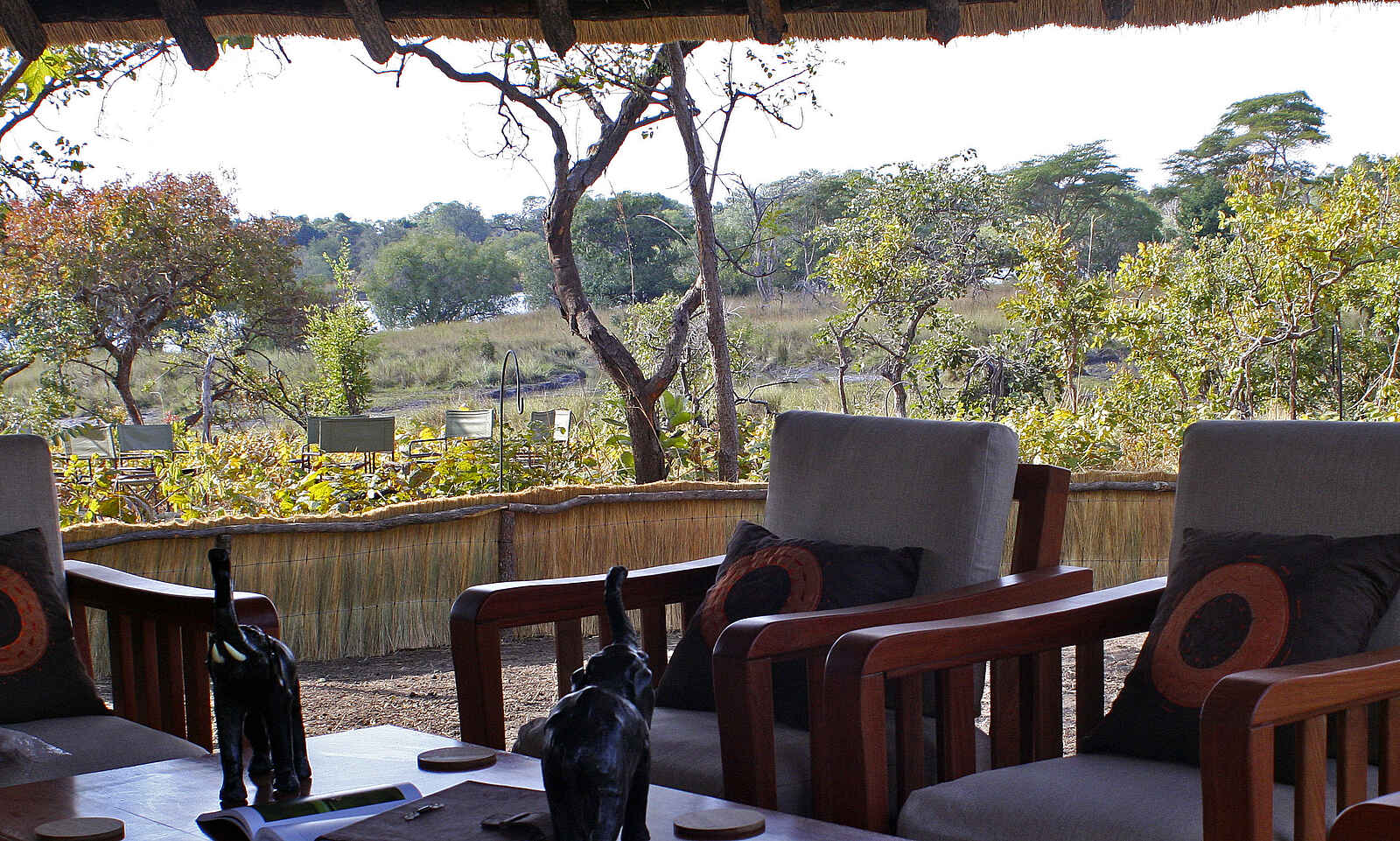 Musekese Camp: In der Lounge Musekese Camp: In der Lounge