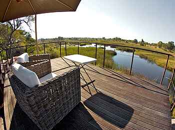Nkasa Lupala Tented Lodge: Aussichtsplattform Nkasa Lupala Tented Lodge: Aussichtsplattform