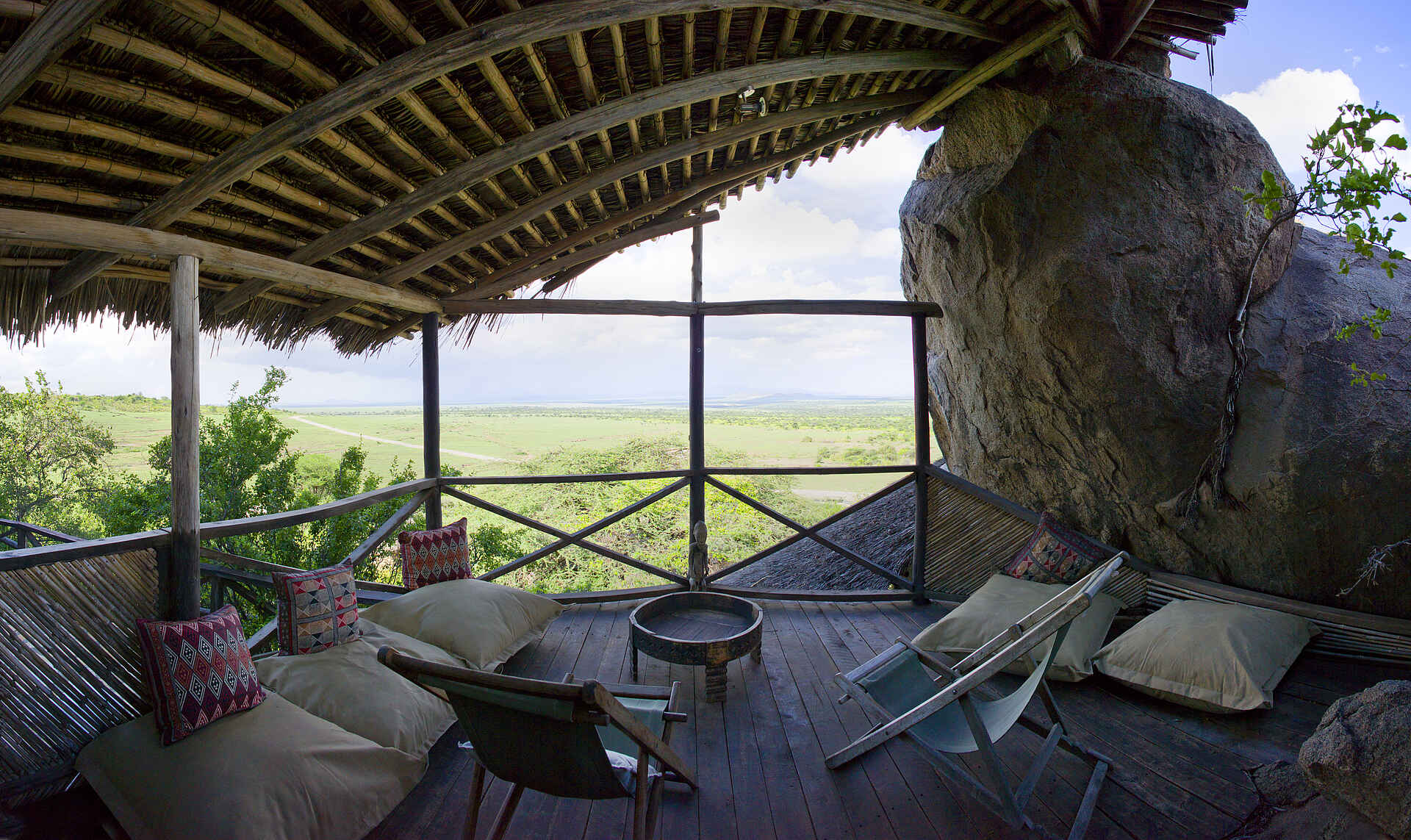 Ngorongoro Conservation Area, Olduvai Camp, Olduvai Gorge, Tanganyika Expeditions, Lounge, Sitzecke, Afrikarma, Afrikarma Safaris, Afrikarma Safaris - Wildnis. Hautnah., Afrikarma.de