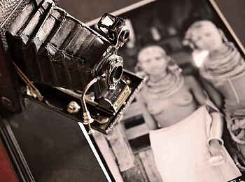 Saruni Mara Camp: Nostalgische Kamera im Photographer Studio