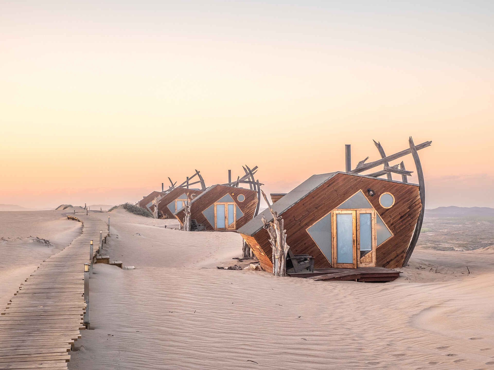 Shipwreck Lodge: die Unterkünfte