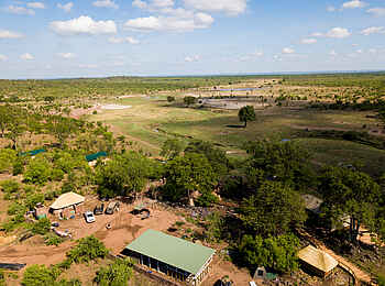 Deteema Springs Camp: Luftbild vom Zentralbereich