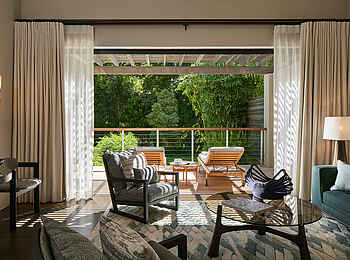 Delaire Graff Estate: Das Wohnzimmer der Garden Lodge Delaire Graff Estate: Das Wohnzimmer der Garden Lodge