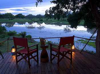 Luangwa Safari House: Blick vom Balkon Luangwa Safari House: Blick vom Balkon