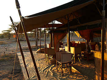 Olakira Migration Camp: Lounge-Veranda