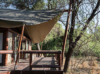 Tuli Safari Lodge Mashatu: Luxury Tented Suite Veranda