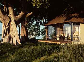 Chobe Savanna Lodge: Chalet von außen