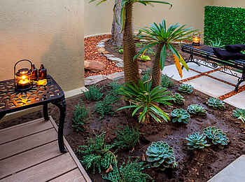 King's Camp: Innenhof der Luxury Suite King's Camp: Innenhof der Luxury Suite