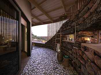 Mashatu Euphorbia Villas: Oudoor Shower