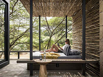 Sanctuary Olonana: Außendeck Sanctuary Olonana: Außendeck