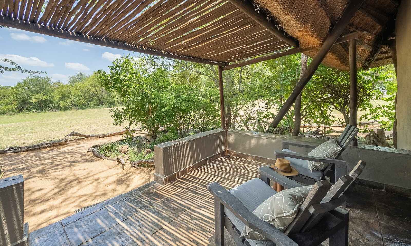 Kambaku Safari Lodge Südafrika: Ein Terrasse Kambaku Safari Lodge Südafrika: Ein Terrasse