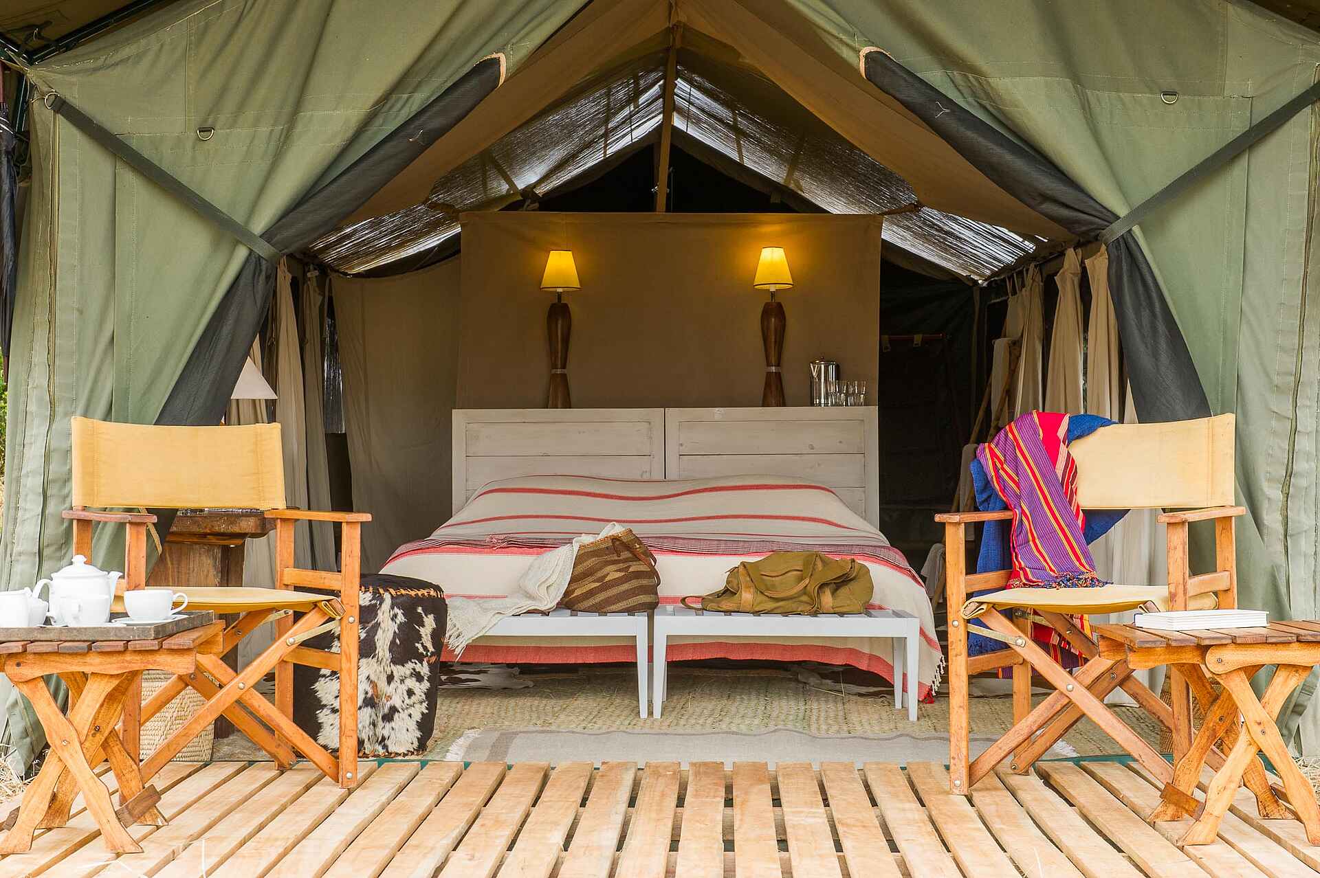 Kuro Tarangire, kuro tarangire camp, zelt, Unterkunft, Veranda