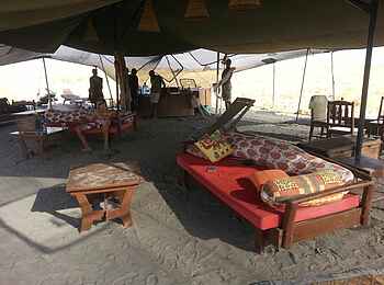 Lake Natron Camp: Hauptbereich des Camps