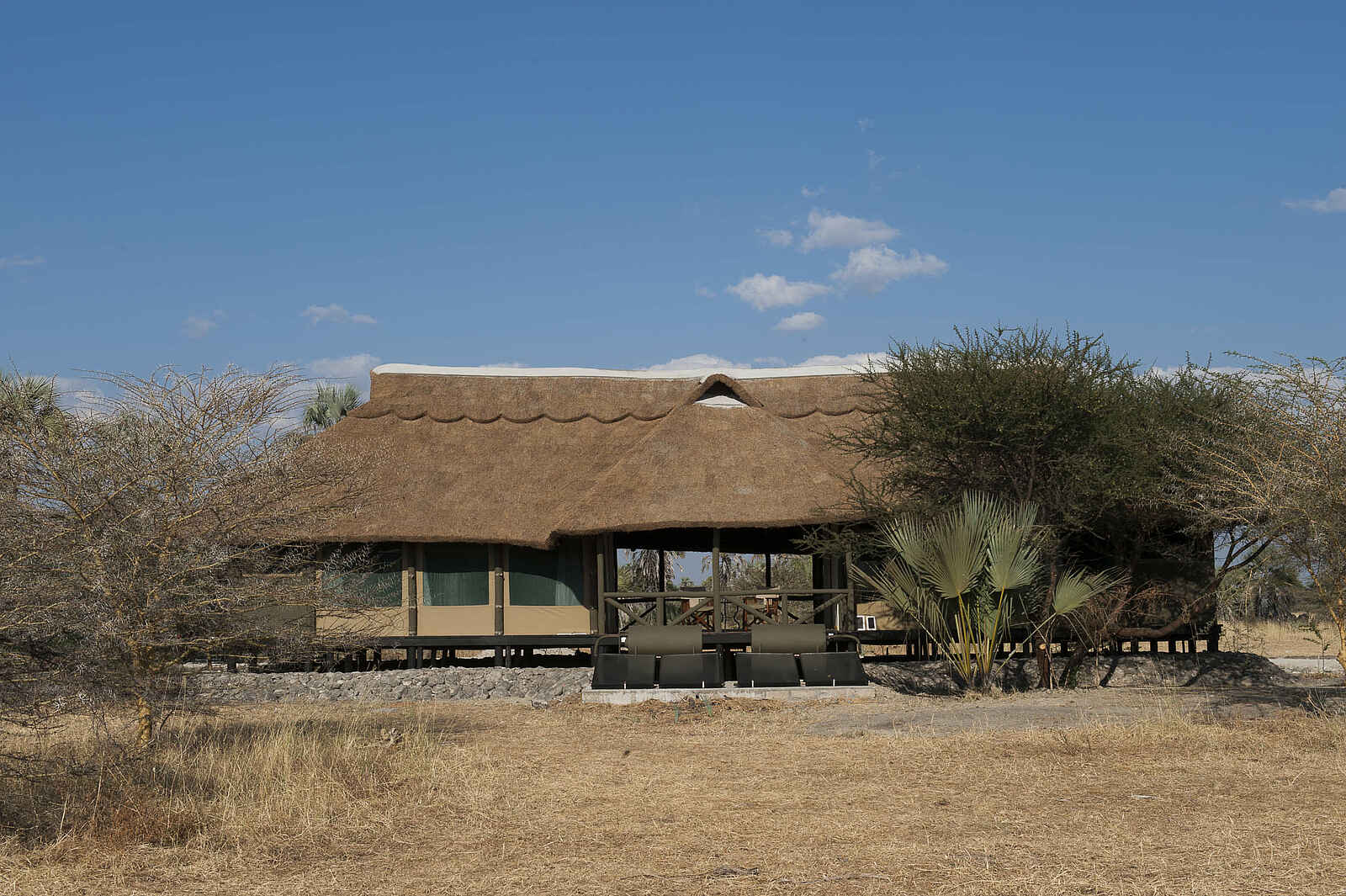Maramboi Tented Camp: Rückseite des Hauptgebäudes Maramboi Tented Camp: Rückseite des Hauptgebäudes