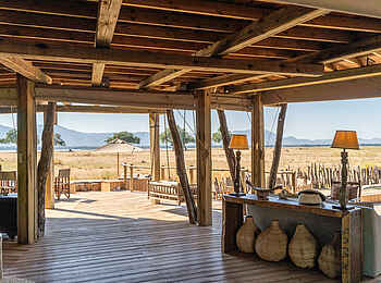 Nyamatusi Mahogany: im Hauptbereich der Lodge