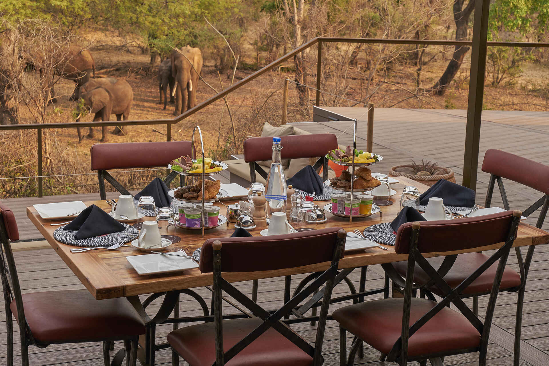 The Wallow Lodge: Auf der Terrasse