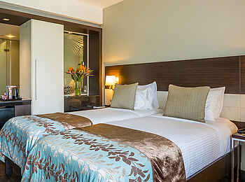 Eka Hotel: Gemütliches Doppelbett