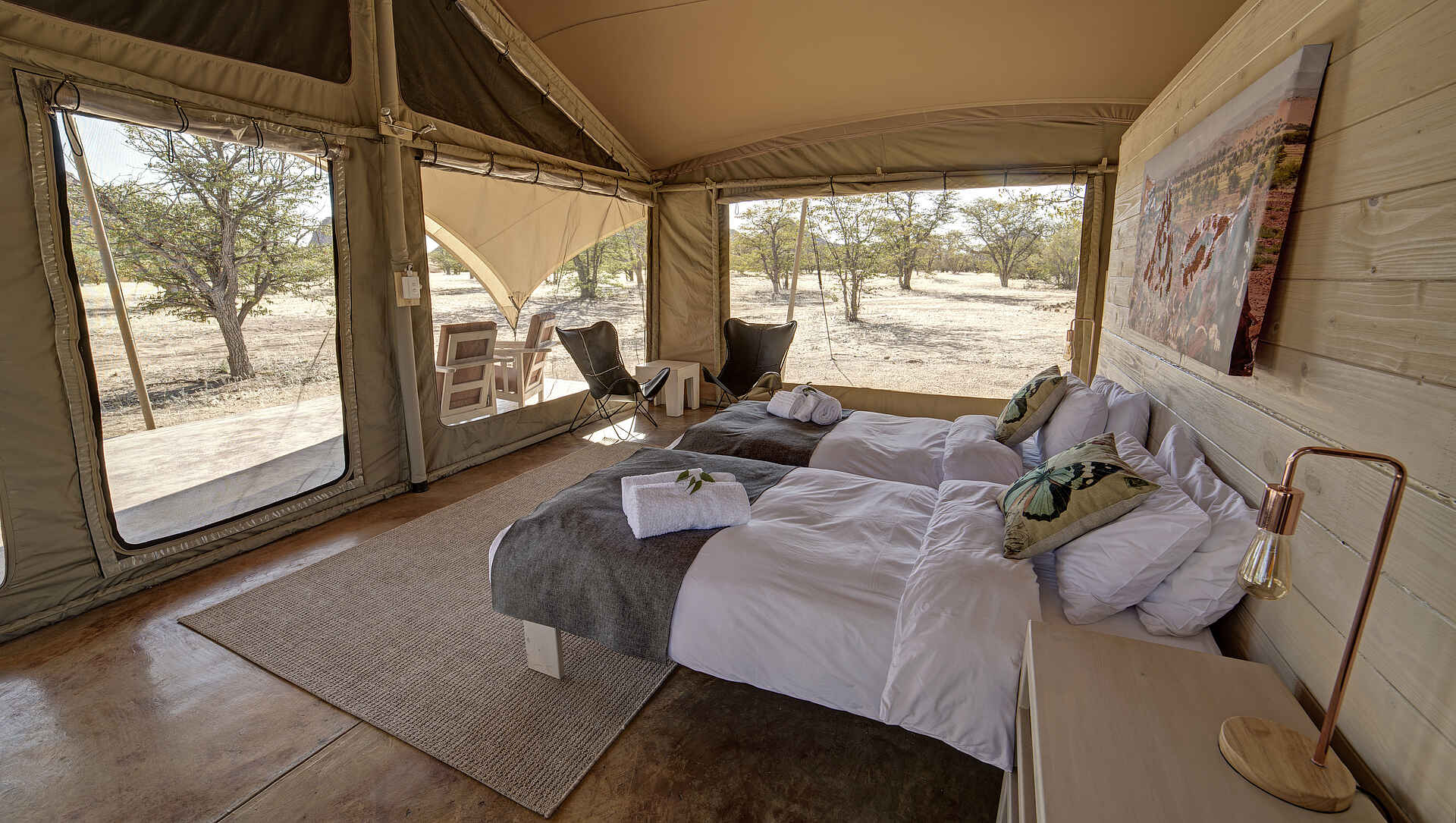 Malansrus Tented Camp: Bett in einem Zelt Malansrus Tented Camp: Bett in einem Zelt
