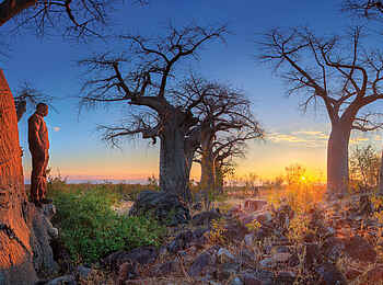 Belmond Savute Elephant Lodge: Sonnenuntergang