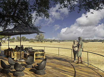 Kiri Camp: Die Terrasse Kiri Camp: Die Terrasse