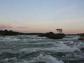 Lemala Wildwaters Lodge: Aussicht auf Wildwasser Lemala Wildwaters Lodge: Aussicht auf Wildwasser